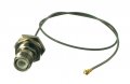 CA137 Pigtail Antenna Cable, RP-TNC Jack-Female Bulkhead to UFL, 8 Inch (20.3 cm)