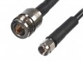 CA195 Black Antenna Cable, N Jack-Female to SMA Plug-Male, 4 Feet (1.22 m) 