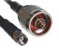 CA195FLEX Black Antenna Cable, N Plug-Male to RP-SMA Plug-Male, 2 Feet (60.96 cm)