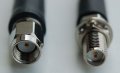 CA195 Black Antenna Cable, RP-SMA Plug-Male to RP-SMA Jack-Female Bulkhead, 10 feet (3.05 m) 