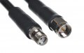 CA195 Black Antenna Cable, SMA Plug-Male to SMA Jack-Female, 20 Feet (6.09 m) 