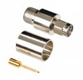 SMA Plug / Male Crimp Connector for Cable Types: RG8, AIR802 CA400, Times Microwave's LMR400, Belden 9913, Belden 7810