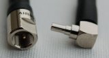 CA195 Black Antenna Cable, CRC9 (Huawei) Right Angle Plug-Male to FME Plug-Male, 1 Foot (30.48 cm)