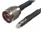 CA195 Black Antenna Cable, FME Jack-Female to N Plug-Male, 15 Feet (4.57 m) 