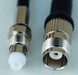 CA195 Black Antenna Cable, FME Jack-Female to TNC Jack-Female, 15 Feet (4.57 m) 