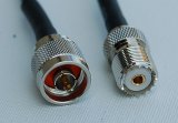 CA195 Black Antenna Cable, N Plug-Male to UHF or SO-239 Jack-Female, 8 Feet (2.44 m)