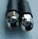 CA195 Black Antenna Cable, RP-SMA Plug-Male to RP-SMA Plug-Male, 6 Feet (1.83 meters)