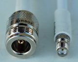 CA195 White Antenna Cable, N Jack-Female to SMA Jack-Female, 20 Feet (6.09 m) 