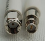 CA400FLEX White Cable, RP-SMA Plug-Male to RP-SMA Jack-Female, 3 Feet (91.44 cm) 