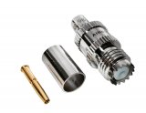 Mini-UHF Jack-Female Crimp Connector for Cable Types: AIR802 CA240, Times Microwave LMR240, RG8X, Belden 9258 and Equivalent Size Cables