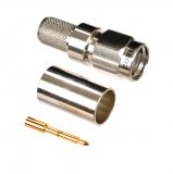 SMA Plug-Male Crimp Connector for Cable Types: RG8X, AIR802 CA240, Times Microwave's LMR240, Belden 9258 and Equivalent Size Cables 