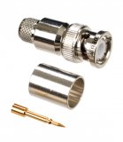 BNC Plug (Male) Crimp Connector for Cable Types: AIR802 CA400, Times Microwave's LMR400, RG8, Belden 9913, Belden 7810 (Direct Replacement for Times Microwave TC-400-BM)