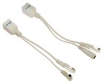 Passive Power-over-Ethernet (PoE) Injector - Splitter Mid-Span Kit with 4.8 mm x 1.7 mm Size with Right Angle DC Connector (Fits Panasonic Products)