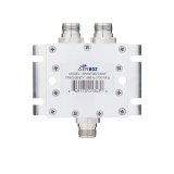 RF Power Divider Combiner Splitter, 2-Way, N Jack-Female, 698-2700 MHz, Low PIM, Wall or Mast Mount, Indoor or Outdoor (IP67)