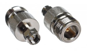 N Jack-Female to SMA Plug-Male Coaxial Adapter