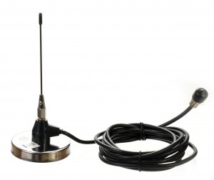 450 to 470 MHz Mobile Magnetic Mount 1/4 Wave Antenna with 3.2 dBi Gain and TNC Plug Male Connector