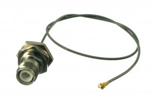 CA137 Pigtail Antenna Cable, RP-TNC Jack-Female Bulkhead to UFL, 6 Inch (15.2 cm)