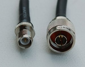 CA240 Antenna Cable, N Plug-Male to RP-TNC Jack-Female, 95 Feet (28.96 m)