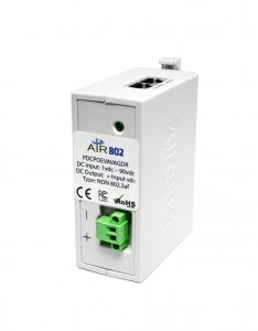 Direct DC Insertion to Gigabit (power on All Four Pairs) Power-Over-Ethernet (PoE) Adapter