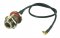 CA100 Pigtail Cable N Jack or Female Bulkhead to MMCX Male Right Angle (RA) 12Inches (30.4 cm)