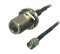 CA100 Pigtail Cable N Jack-Female Bulkhead to SMA Plug-Male, 8 Inches (20.3 cm)