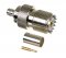 UHF Jack-Female (SO-239) Crimp Connector for Cable Types: RG8X, AIR802 CA240, Times Microwave LMR240, Belden 9258 and Equivalent Size Cables