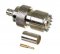 UHF Jack-Female (SO-239) Crimp Connector for Cable Types: RG8X, AIR802 CA240, Times Microwave LMR240, Belden 9258 and Equivalent Size Cables