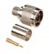 N Plug-Male Crimp Connector, Nickel Plated Finish for Cable Types: RG8, AIR802 CA400, Times Microwave's LMR400, Belden 9913, Belden 7810