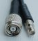 CA195 Black Antenna Cable, RP-SMA Jack-Female to RP-TNC Plug-Male, 1 Foot (30.48 cm)