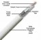 AIR802 CA400FLEX Coaxial Cable, White Jacket, 1000 Feet Reel (Equivalent to Times Microwave's LMR400UF)